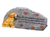 Outdoor Dog Marker Memorial Stone Resin Monuments Pet Memorial Grave Stone Pet Tombstone V1369-AZ3-W-13822