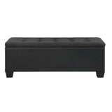 Artiss Storage Ottoman Blanket Box 97cm Linen Black OTM-L2-LINEN-BLACK
