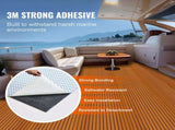 Boat Flooring, EVA Foam Boat Decking 94.5" x 46", Non-Slip Self-Adhesive Flooring, 29.9 sq.ft Marine V952-CBZZFHPMDDZSP166PV0