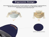6-in-1 Adjustable Baby Carrier with Hip Seat 11.815.7in Adjustable Height, Breathable Mesh & V1107-CS-YEBDYDL