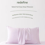 2-pack Pink Bamboo Pulp Fibre Pillowcase - 48x74cm Single - Cooling Silky Touch, Moisture Wicking, V888-ELOSUNG56171-10