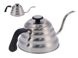 Coffee Pot 1200ML Stainless Steel Pot with Thermometer Gooseneck Hand Coffee Pot Coffee Utensils V1294-YM0901-3118210171911
