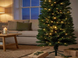 Christabelle 1.8m 6ft Pencil Pine Christmas Tree Pre Lit Multi Function LED Slim Artificial Ind 112_WFLPP6
