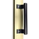 2 pcs 8" Aluminum Sliding Door Handle, Modern Metal Handle For Balcony Glass Bathroom Sliding V1188-MS-227-2749