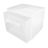 Face Towel Storage Box Bin Container Acrylic Facial Towels Holder with Drawer for Vanity Bathroom V1294-YM0901-3117250003511