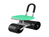 Gardeon Gardening Cart with 360&deg Swivel Seat Rolling Work Seat with Adjustable Height & GCT-STEEL-130KG-LGR