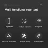 Car Trunk Tent with Canopy - Sun/Rain-Proof Outdoor Camping Picnic Tent, Green V1308-DSZKI-594
