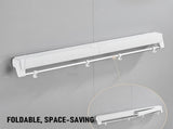 Alston Wall Mounted Drying Rack Black Clothes Airer Space Saver Folding Dryer Bearing Capacity 12KG V985-WMDRYINGRACKB