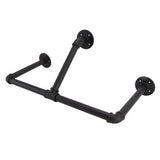 22in Industrial Pipe Clothing Display Rack Wall Mounted Clothes Rack Hanger Iron Clothes Hanging Rod V1294-YM0717-3114220075011