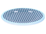4PCS 9in Salad Plate Fruit Plate Dessert Cake Dishes Pastry Tray Tableware DecorationDark Blue Grid V1294-YM0721-3118210043013