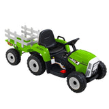 Electric Ride On Car Rigo Kids Ride On Cars Tractor Toy 12V Green RCAR-TRACTOR-GN