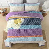 Quirky Quilted coverlet and pillowcovers set Add Personality to Your Space - Queen size V745-MAC080493Q13U