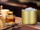 Bar Ice Bucket Cooling with Lid and Tongs Large Outdoor Sparkling Gold Golden V1369-AZ3-W-20913