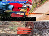 5/8/10 Inch Complete Tree Felling Wedge Set 6Pcs Plastic Garden Timber Tools V1221-XM-LB498-GM36