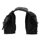 Motorcycle Side Bag Saddlebags Canvas PU Leather Rear Seat Bag Efficient Storage Design for Bikes V1369-AZ3-W-16178