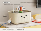 Beige Router Storage Box Multi-Layer Cable Management Organizer for Home Wi-Fi Equipment V888-ELOSUNG47156