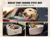 Dog Car Seat, Waterproof Dog Booster Seat for Car with A Storage Pocket, Clip-On Safety Leash and V952-CWZGQCZYZQHT264QBV0