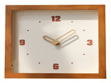 Wall Clock Battery Powered Fashionable Square Minimalist Wooden Clock Silent Modern Clock Decorative V1294-YM0901-3115240110812