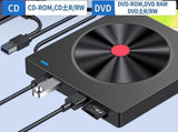 5 in 2 Computer External CD DVD Drive USB 3.0 Portable Optical Drive Burner for Windows Mac Linux V1263-JX-6358