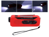 Emergency Radio Hand Power Generation Solar Radio with LED Flashlight 2000mah Charging for Camping V1294-YM0523-3115220020412