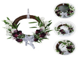 White Calla Lily Wedding Gar Small Wreath for Home Doors V1370-AZ4-23694
