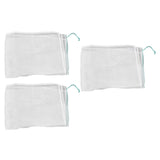 3Pcs Garden Plant Netting with Green Drawstring Potted Plant Fruit Tree Protector Insect Birds V1294-YM0714-3111210322114