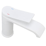 Sink G1/2 Thread Hot Cold Water Tap White Leaking Resistant Corrosion Proof Bathroom Sink V1294-YM0715-3112220048011