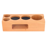 Wood Coffee Filter Tamper Holder Multifunction Wooden Coffee Tamper Mat for 2.3in Coffee Machine V1294-YM0523-3113220079511