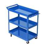 Giantz 3-Tier Tool Cart Trolley Workshop Garage Storage Organizer Blue TB-CART-3L-BL