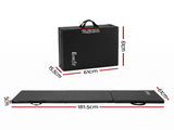 Everfit Gymnastics Mats Folding Exercise Floor Mat Portable 3 Fold Tumbling Mat Black ECM-A-180-BK