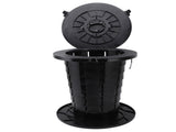Retractable Portable Toilet Foldable Travel Toilet 7 Level Adjustable Height Camping Portable Potty V1294-YM0901-3111240209211