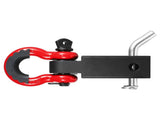 Shackle Hitch Receiver 50 mm, 29.9 Tons Breaking Strength, D Ring Shackle with Trailer Hitch Lock V952-ZJLHJ2IN550085NCOV0