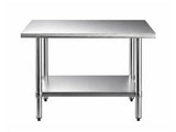 Cefito 914x762mm Stainless Steel Kitchen Bench 430 SSKB-430S-36-30