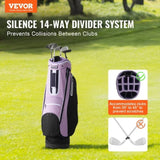 VEVOR Golf Cart Bag with 14 Way Organizer Divider Top, 36 Multiple Pockets Premium Cart Bag, V952-TCB36YC5GHSZSTFCWV0