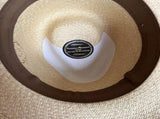 Hand Woven Genuine Panama Cooler Hat Summer Fedora Waterproof - Tan V563-SUMHAT-K-121C-LARGE