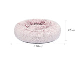 PaWz Pet Bed Cat Dog Donut Nest Calming XXL Pink XX-Large PT1035-XXL-PK