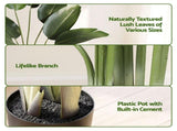 Artiss 150cm Artificial Bird of Paradise Plant Lifelike Textured Leaves Wipe-Clean Indoor Home Decor AP-TREE-BIRD-150