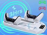 Bracket with Cooling & Dual Controller Charging Station for Gaming Fan Speed V1263-JX-4990
