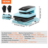 VEVOR Heat Press Machine Kit Tumbler Press 2-in-1, 15 x 15 in Smart T Shirt Press Machine with V952-ZNRYJSJS15X1U3HUEV3