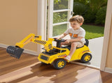 Ride On Toddler Car, Push Car for Toddler 19 to 36 Months, Excavator Digger Toy with Helmet & Music, V952-KBKETCZSTCHHQFYPA001V9