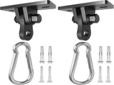 Heavy Duty Swing Hangers 2 Pack - 3000 lbs Capacity Silent Bearing Hooks for Wooden Sets & Concrete V1259-DP01-A-5652