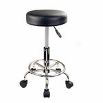 Swivel Salon Barber Stool Chair Round Type BLACK V274-FT-SC2B