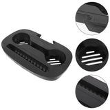 Black Plastic Cup Holder Tray for Chairs, Sturdy and Convenient Home Use 2Pcs V1369-AZ3-W-20855