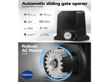 LockMaster Automatic Sliding Gate Opener Kit Keypad 4M 1000KG GO-SGO-DSR1000-AC-172-RX2