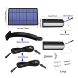 Solar Rope Pull Wall Light Outdoor Waterproof Solar Patio Wall Lamp, 1-to-2 Design with Black V1107-CS-MEUDZ22