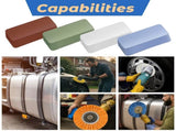 8 Inch Airway Buffing Wheels Aluminum Wheel Polishing Kit in Diameter 5/8 Arbor Hole, Compound and V1259-DP01-A-1190