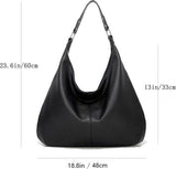 Womens Hobo Shoulder Bag, Soft PU Leather Large Capacity Handbag With Zipper And Adjustable Strap V1237-ZY-807-218