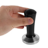 Manual Stainless Steel Coffee Tamper with Flat Base Comfortable Grip for Home Espresso Brewing V1192-AZ-W-25228
