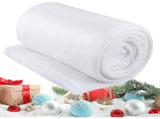 Christmas Snow Blankets 2.6 x 7.8 Ft Artificial Cotton Snow Blanket White Thickened Soft Cotton V1192-AZ-W-18022