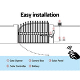 Lockmaster Single Swing Gate Opener 600KG 40W Solar Panel GO-SWING-EK700M-40W-SOLAR